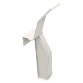 Slant-Fin Right End Cap for 350-14, Hinged, 4" wide - Image 4