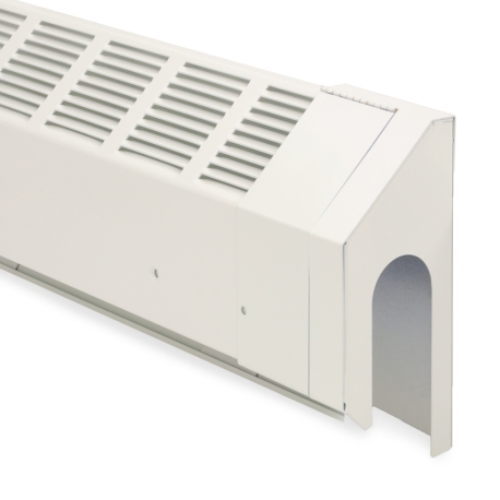 Slant-Fin Right End Cap (Slotted/Wall Trim) for HD-850, Hinged, 4" wide