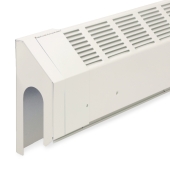 Slant-Fin Left End Cap (Slotted/Wall Trim) for HD-850, Hinged, 4" wide - Image 1