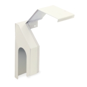 Slant-Fin Left End Cap (Slotted/Wall Trim) for HD-850, Hinged, 4" wide - Image 5