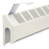 Slant-Fin Left End Cap (Slotted/Wall Trim) for HD-850, Hinged, 4" wide - Image 2