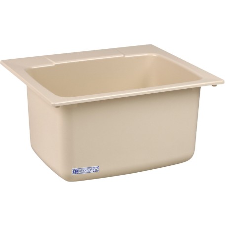 Mustee 25" x 22" x 13.75" Utility Sink, Bone