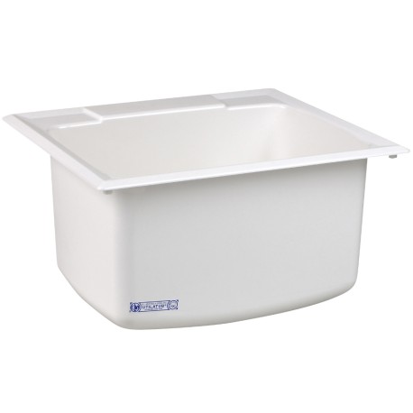 Mustee 25" x 22" x 13.75" Utility Sink (White)