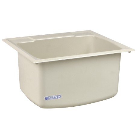 Mustee 25" x 22" x 13.75" Utility Sink, Biscuit