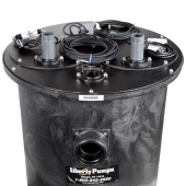 Liberty Pumps 1/2 HP 1100-Series Duplex Sewage System w/ LE52M Pumps, Control & 30" x 36" Basin, 2" Disch., 208-230V, 10' - Image 3