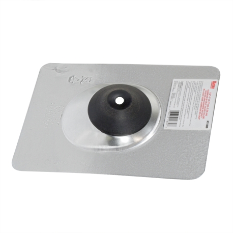 Oatey 1/2" - 1" dia. Pipe or Mounting Post, Aurora No-Calk Solar Flashing, Galvanized, Pitched Roof, 9" x 12.5" base