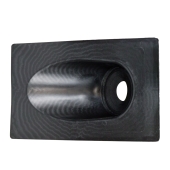 Oatey 3" or 4" Pipe, All-Flash High-Rise No-Calk Pitched Chimney/Vent Roof Flashing, Thermoplastic 13" x 20" base - Image 2