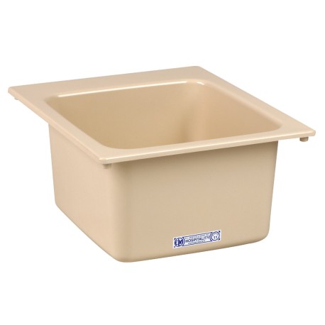 Mustee 17" x 20" x 9.5" Bar/Utility Sink, Bone