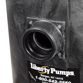 1 HP 1100-Series Duplex Sewage System w/ LE102M2 Pumps, Control & 30" x 36" Basin, 2" Disch., 208-230V, 10' Liberty Pumps