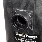 1/2 HP 1100-Series Duplex Sewage System w/ LE52M Pumps, Control & 30" x 36" Basin, 2" Disch., 208-230V, 10' Liberty Pumps