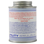 Utility 8 oz (1/2 pint) PVC Cement w/ Dauber, Medium-Body Fast-Set, Clear - Image 2