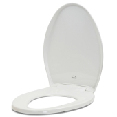 Bemis Bemis 1200E4 (White) Premium Plastic Soft-Close Elongated Toilet Seat - Image 3