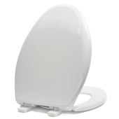 Bemis Bemis 1200E4 (White) Premium Plastic Soft-Close Elongated Toilet Seat - Image 4