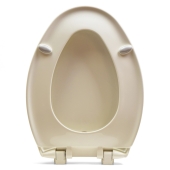 Bemis Bemis 1200E4 (Biscuit/Linen) Premium Plastic Soft-Close Elongated Toilet Seat - Image 2