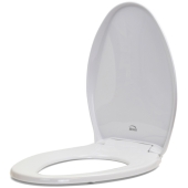 Bemis Bemis 1200E4 (Cotton White) Premium Plastic Soft-Close Elongated Toilet Seat - Image 3