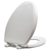 Bemis Bemis 1200E4 (Cotton White) Premium Plastic Soft-Close Elongated Toilet Seat - Image 4