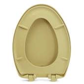 Bemis Bemis 1200SLOWT (Harvest Gold) Premium Plastic Soft-Close Elongated Toilet Seat - Image 2