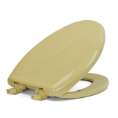 Bemis Bemis 1200SLOWT (Harvest Gold) Premium Plastic Soft-Close Elongated Toilet Seat - Image 4