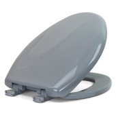 Bemis Bemis 1200SLOWT (Country Grey) Premium Plastic Soft-Close Elongated Toilet Seat - Image 4