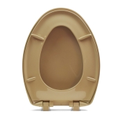 Bemis Bemis 1200SLOWT (Sand) Premium Plastic Soft-Close Elongated Toilet Seat - Image 2