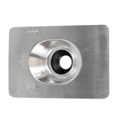 Oatey 2" Pipe, No-Calk Pitched Roof Chimney/Vent Flashing, Aluminum, 9" x 12.5" base - Image 2