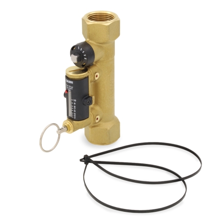 Caleffi 1/2" FNPT Quicksetter Balancing Valve w/ Flow Meter, 0.5-1.8 GPM