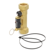 Caleffi 1-1/4" FNPT Quicksetter Balancing Valve w/ Flow Meter, 5.0-19 GPM - Image 1