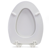 Bemis Bemis 133SLOW (White) Mayfair series Basket Weave Sculptured Wood Elongated Toilet Seat, Slow-Close - Image 2