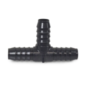 Spears 3/4" Barbed Insert PVC Tee, Sch 40, Gray - Image 2