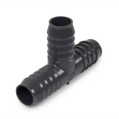 Spears 1" Barbed Insert PVC Tee, Sch 40, Gray - Image 1