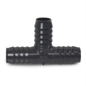 Spears 1" Barbed Insert PVC Tee, Sch 40, Gray - Image 2