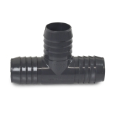 Spears 1-1/2" Barbed Insert PVC Tee, Sch 40, Gray - Image 2