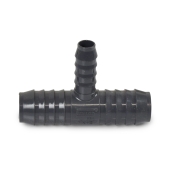 Spears 1" x 1" x 1/2" Barbed Insert PVC Reducing Tee, Sch 40, Gray - Image 2