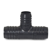 Spears 1-1/2" x 1-1/2" x 1-1/4" Barbed Insert PVC Reducing Tee, Sch 40, Gray - Image 2