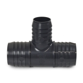 Spears 2" x 2" x 1-1/2" Barbed Insert PVC Reducing Tee, Sch 40, Gray - Image 2