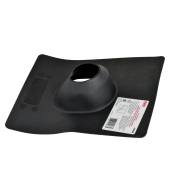 Oatey 3" Pipe, Flex-Flash No-Calk Pitched Roof Chimney/Vent Flashing, 10" x 13.25" base - Image 1