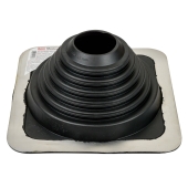 Oatey 2-3/4" - 7" dia. Pipe, Master Flash Profiled/Corrugated Metal Roof Flashing, 10" x 10" base - Image 2