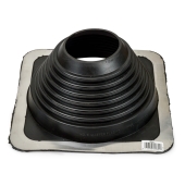 Oatey 4-3/4" - 10" dia. Pipe, Master Flash Profiled/Corrugated Metal Roof Flashing, 12" x 12" base - Image 2