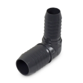 Spears 1" x 3/4" Barbed Insert 90° Reducing PVC Elbow, Sch 40, Gray - Image 1