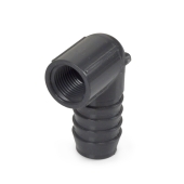 Spears 1" Barbed Insert x 1/2" Female NPT 90° PVC Reducing Elbow, Sch 40, Gray - Image 3