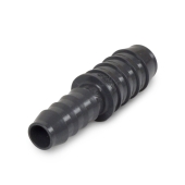 Spears 3/4" x 1/2" Barbed Insert PVC Reducing Coupling, Sch 40, Gray - Image 1