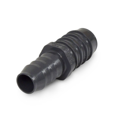 Spears 1" x 3/4" Barbed Insert PVC Reducing Coupling, Sch 40, Gray
