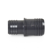 Spears 1-1/2" x 1-1/4" Barbed Insert PVC Reducing Coupling, Sch 40, Gray - Image 2