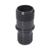 Spears 1-1/2" x 1-1/4" Barbed Insert PVC Reducing Coupling, Sch 40, Gray - Image 3