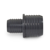 Spears 2" x 1-1/4" Barbed Insert PVC Reducing Coupling, Sch 40, Gray - Image 2