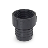 Spears 2" Barbed Insert x 2" Female NPT Threaded PVC Adapter, Sch 40, Gray - Image 2