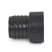 Spears 2" Barbed Insert x 2" Female NPT Threaded PVC Adapter, Sch 40, Gray - Image 3