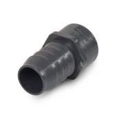 Spears 1" Barbed Insert x 3/4" Female NPT Threaded PVC Reducing Adapter, Sch 40, Gray - Image 1