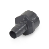 Spears 3/4" Barbed Insert x 1" Female NPT Threaded PVC Reducing Adapter, Sch 40, White - Image 1