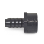 Spears 3/4" Barbed Insert x 1" Female NPT Threaded PVC Reducing Adapter, Sch 40, White - Image 2